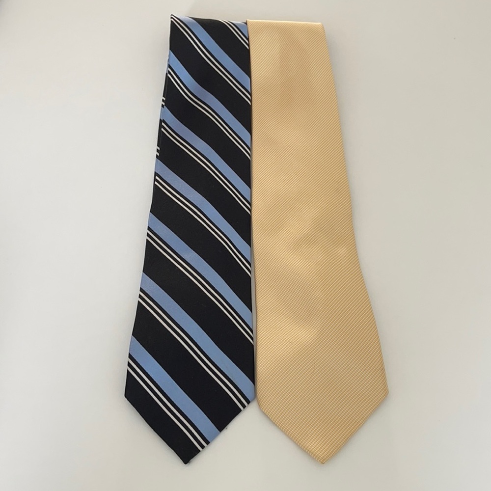 Tommy Hilfiger 100% silk set of 2 men’s ties